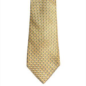 MICHAEL KORS Men's Tie Yellow & Blue 100% Silk
